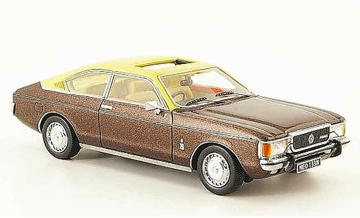 Ford Granada Coupe 1/43 Neo MK I (RHD) bruin 1975 modelauto