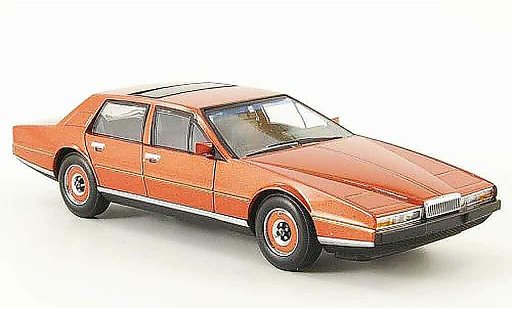 Aston Martin Lagonda saloon 1/43 Minichamps rood mcw 1982 modelauto