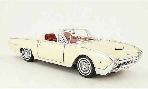 Ford Thunderbird Bullet Bird 1/18 Welly spots roadster cremewit open modelauto