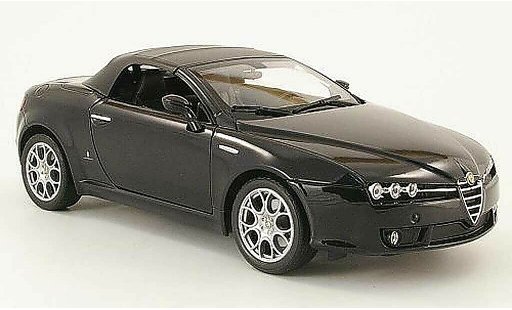 Alfa Romeo Spider veloce 1/18 Welly zwart capote modelauto