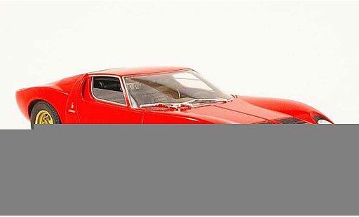 Lamborghini Miura SV 1/18 Welly rood 1971 modelauto