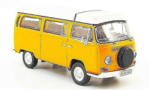 Volkswagen Combi A 1/43 Premium Cls t2a camping oranje wit modelauto