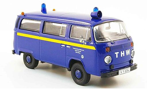 Volkswagen Combi B 1/43 Premium Cls t2b bus thw nurnberg blauw geel modelauto