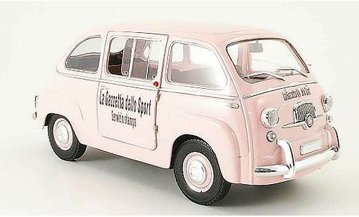 Fiat 600 Multipla 1/18 Mini Miniera gazetta dello sport modelauto