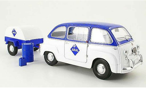 Fiat 600 Multipla 1/18 Mini Miniera aral avec anhanger modelauto