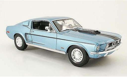 Ford Mustang Cobra Jet 1/18 Maisto gt blauw/zwart modelauto