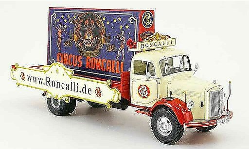 Mercedes L3500 Base 1/43 Premium Cls laadbak Circus Roncalli Werbe LKW modelauto