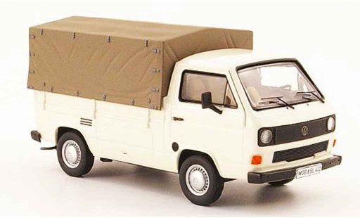 Volkswagen Combi B 1/43 Premium Cls t3b laadbak cremewit modelauto