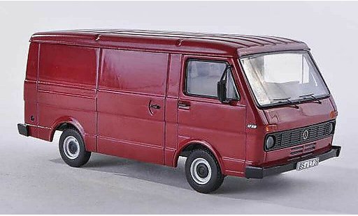 Volkswagen LT28 Bus 1/43 Premium ClassiXXs kombizwart-rood modelauto