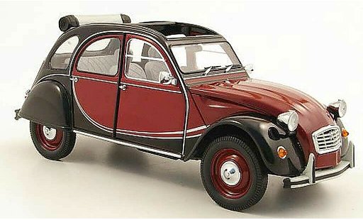 Citroen 2CV Charleston 1/18 Minichamps rood/zwart 1981 modelauto