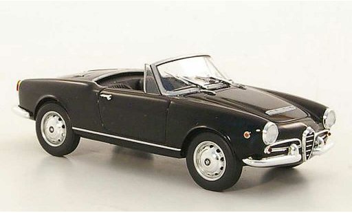 Alfa Romeo Spider Duetto duetto 1/43 Minichamps 1962 Giulia zwart modelauto