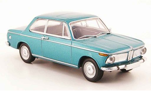 Bmw 1602 berline 1/43 Minichamps (Typ 116) turquoise 1966 modelauto