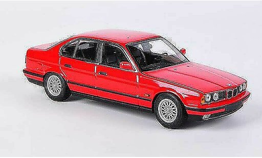 Bmw 518 E34 1/43 Minichamps i rood 1988 modelauto
