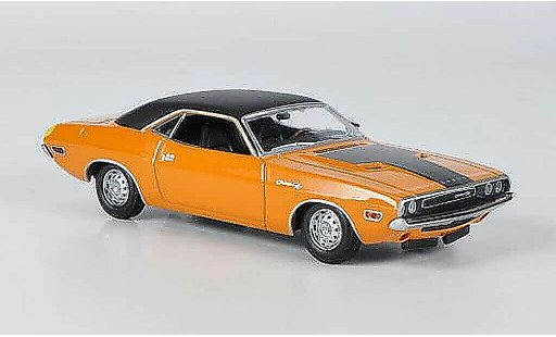 Dodge Challenger 1970 1/43 Minichamps R/T oranje/zwart modelauto