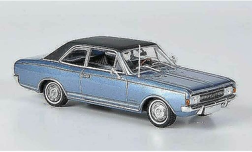 Opel Commodore A 1/43 Minichamps blauw/zwart 1966 modelauto