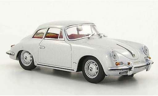 Porsche 356 1960 1/43 Minichamps B Hardtop Coupe grijs modelauto