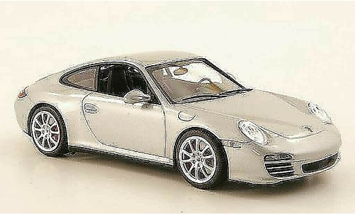 Porsche 911 4S 1/43 Minichamps Carrera (II) grijs 2008 modelauto
