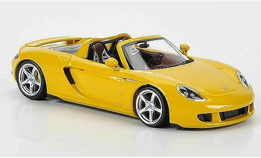 Porsche Carrera GT Base 1/43 Minichamps geel 2003 modelauto