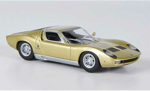 Lamborghini Miura S 1/43 Minichamps gold 1969 modelauto
