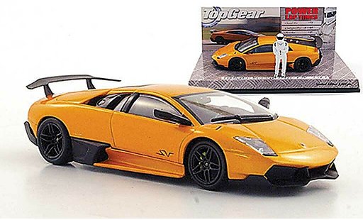 Lamborghini Murcielago LP670 1/43 Minichamps SV oranje avec Figur ''The Stig'' modelauto