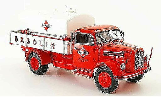 Borgward B4500 plateau 1/43 Minichamps laadbak Gasolin avec Tankaufsatz 1954 modelauto