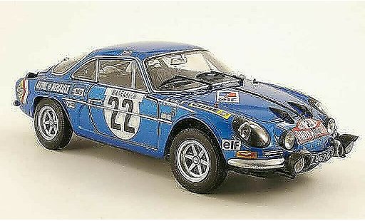 Alpine A110 1600 s 1/18 Kyosho 1600S No.22 J.C.Andruet / M.Vial Rally Monte Carlo 1971 modelauto