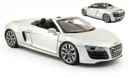 Audi R8 spyder 1/18 Kyosho 4.2. fsi grijs 2010 modelauto
