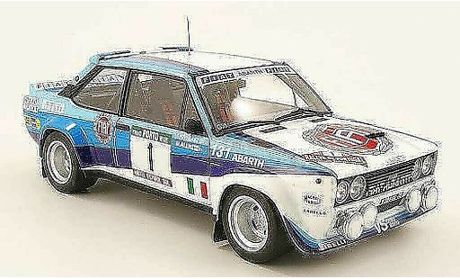 Fiat 131 Abarth 1/18 Kyosho no.1 winnaar rallye portugal 1981 modelauto