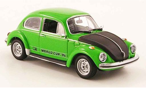 Volkswagen Coccinelle Base 1/43 Minichamps 1303 world cup groen zwart 1974 modelauto