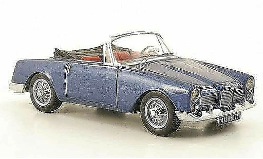 Facel Vega Facellia Cabriolet 1/43 Neo F2 DHC zwart-blauw 1961 modelauto