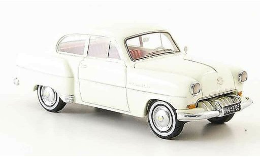 Opel Olympia Rekord 1/43 Neo limousine wit 1954 modelauto
