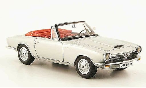 Glas 1300 GT Cabriolet 1/43 Neo grijs 1966 modelauto