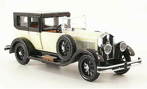 Isotta 8A Limousine 1/43 Rio Fraschini Sedan wit zwart open 1924 modelauto