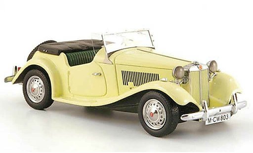 MG TD MkII 1/43 Neo Mark II beige LHD beperkt edition 1950 modelauto