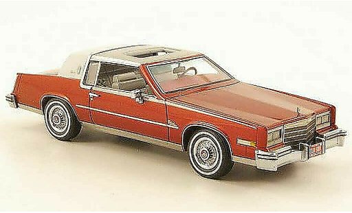 Cadillac Eldorado Biarritz 1/43 Neo rood/wit/d 1979 modelauto