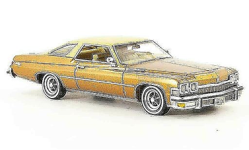 Buick Le Sabre Coupe 1/43 Neo HT bruin beige 1974 modelauto