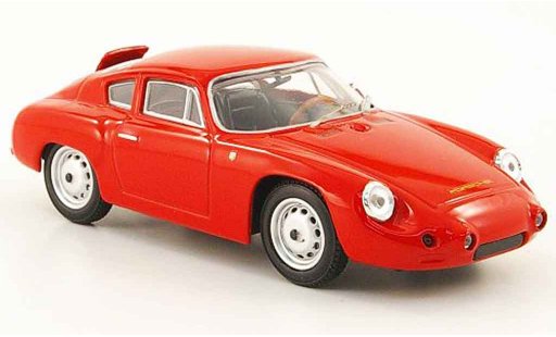 Porsche Abarth Base 1/43 Best rood Strassenversion 1960 modelauto