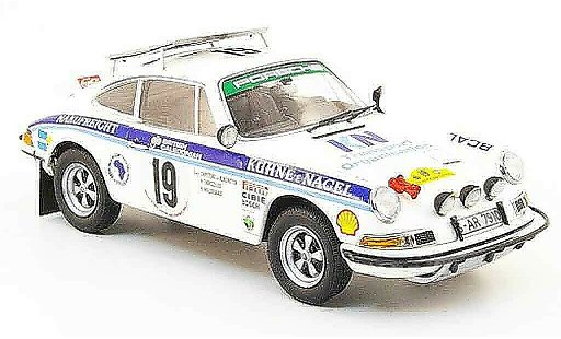 Porsche 911 RS 1/43 Schuco No.19 Kuhne & Nagel Safari Rally 1974 modelauto