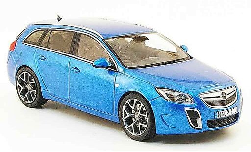 Opel Insignia OPC 1/43 Schuco sports tourer blauw 2009 modelauto