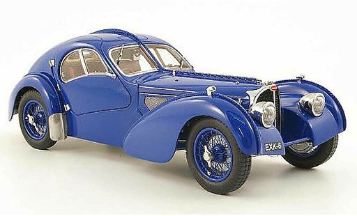Bugatti 57 Atlantic 1/18 CMC SC coupe blauw 1938 modelauto
