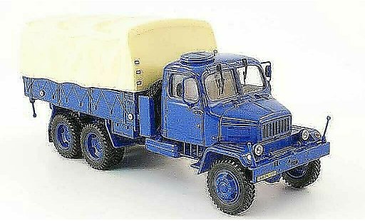 Praga V3S Pritsche 1/43 Abrex laadbak blauw/beige modelauto