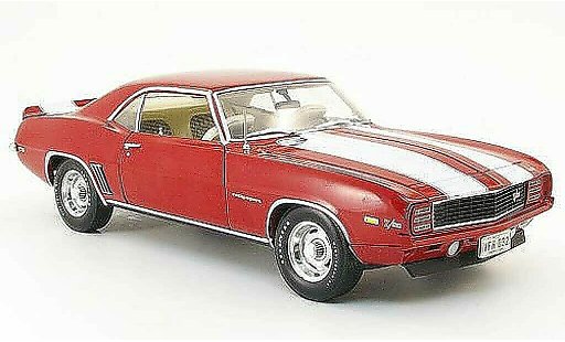Chevrolet Camaro Z28 1/18 Highway 61 rs rood/wit 1969 modelauto