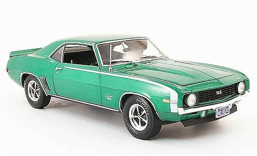 Chevrolet Camaro SS 1/18 Highway 61 396 groen 1969 modelauto