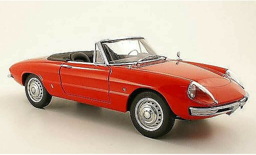 Alfa Romeo Spider Duetto 1600 1/18 Autoart Duetto Spider rood 1966 modelauto