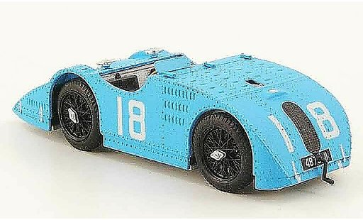 Bugatti 32 grand prix 1/43 Brumm type tank no.18 b. de cystria gp frankreich 1923 modelauto