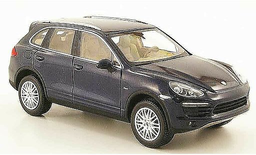 Porsche Cayenne Diesel 1/43 Minichamps blauw 2010 modelauto