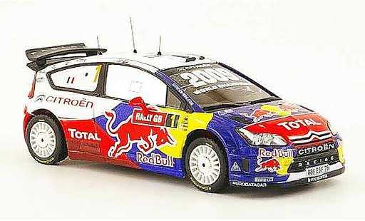 Citroen C4 WRC 2009 1/43 IXO no.1 total winnaar wales gb rallye modelauto