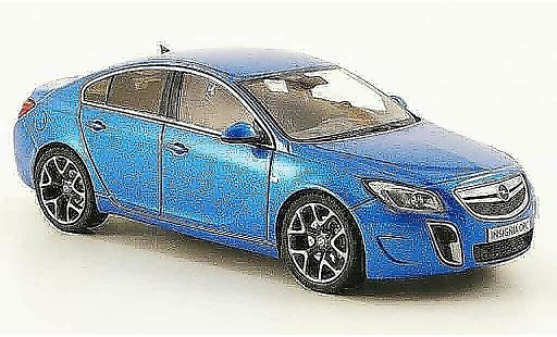Opel Insignia OPC 1/43 Schuco blauw 2009 modelauto