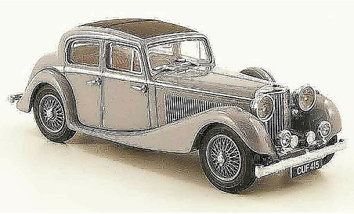 Jaguar SS Base 1/43 Oxford 2.5 saloon grijs modelauto