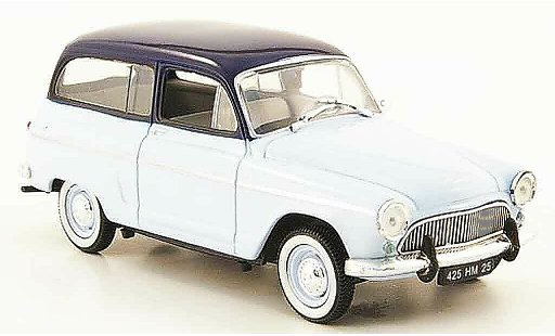 Simca Aronde Ranch 1/43 Nostalgie blauw 1961 modelauto